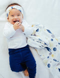 Muslin Swaddle Wrap | Ocean (Shells)