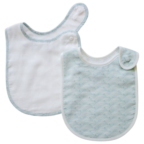 Pikku Baby | Classic Bib Set | Muslin Drool Bibs | Ocean Collection