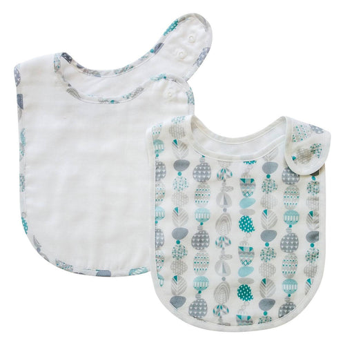 Pikku Baby | Classic Bib Set | Muslin Drool Bibs | Painted Stones Collection