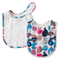 Pikku Baby | Classic Bib Set | Muslin Drool Bibs | Painted Stones Collection