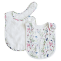 Pikku Baby | Classic Bib Set | Muslin Drool Bibs | Swallows Collection