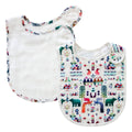 Pikku Baby | Classic Bib Set | Muslin Drool Bibs | Woodland Fantasy Collection