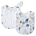Pikku | Classic Bib | Muslin Drool Bibs | Ocean Collection