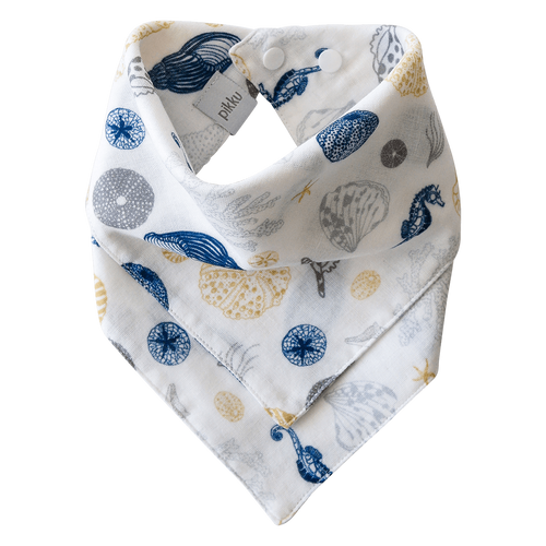 Pikku | Muslin Bandana Bib | Ocean Collection