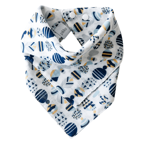Pikku Baby | Muslin Bandana Bib | Painted Stones Collection | Nautical