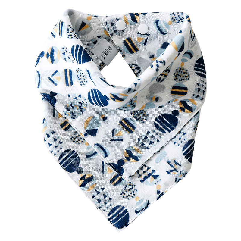 Pikku Baby | Muslin Bandana Bib | Painted Stones Collection | Nautical