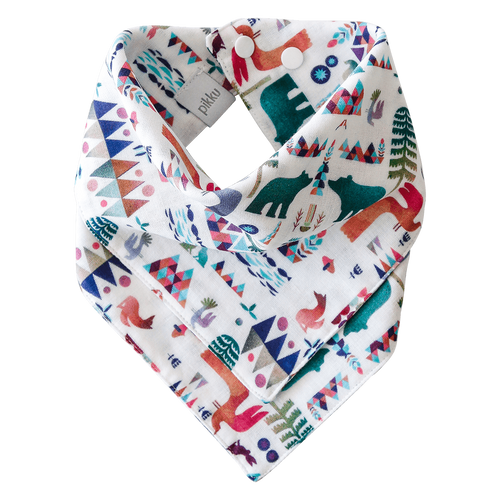 Pikku Baby | Muslin Bandana Bib | Woodland Fantasy Collection | Emerald