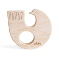 Pikku Baby | Natural Wood Toys | Teether & Rattle Set | Teether (back)