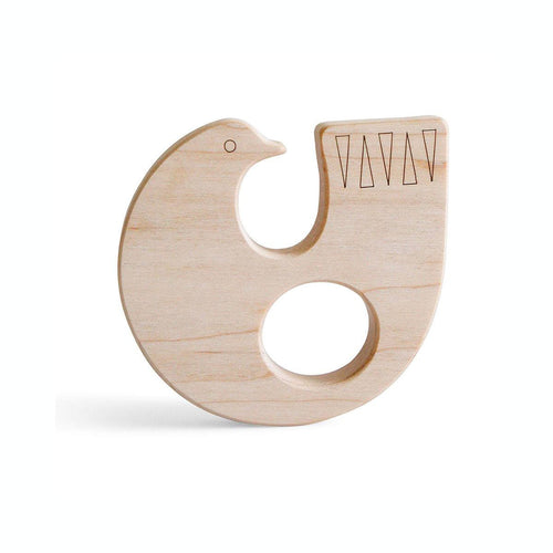 Pikku Baby | Natural Wood Toys | Teether (front)