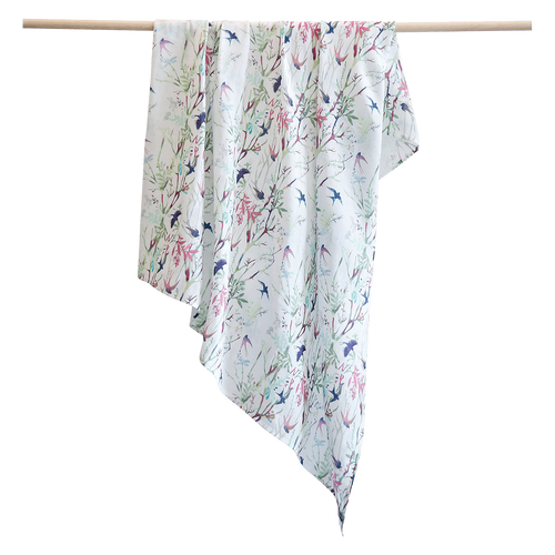 Pikku Baby | Muslin Swaddle Wrap | Swallows Collection