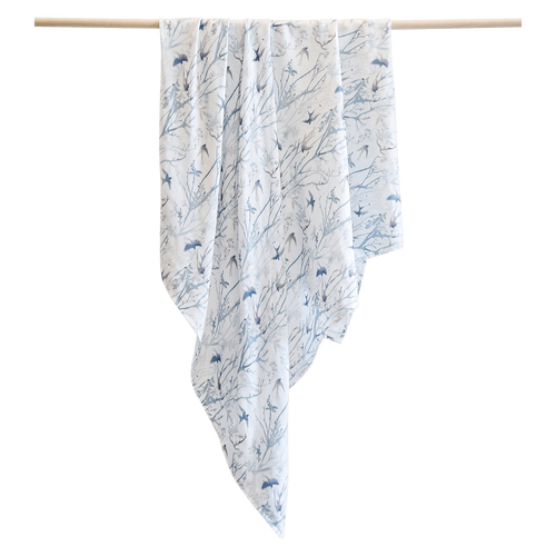 Pikku Baby | Muslin Swaddle Wrap | Swallows Collection