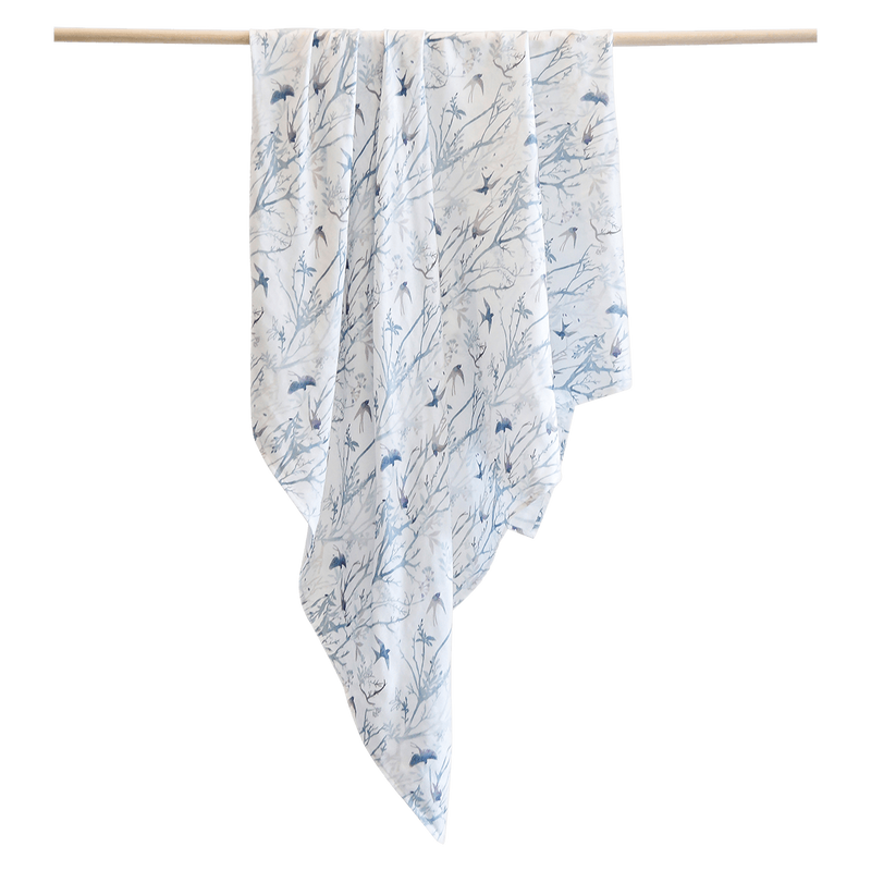 Pikku Baby | Muslin Swaddle Wrap | Swallows Collection