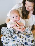 Pikku Baby | Muslin Swaddle Wrap | Painted Stones Collection